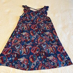 LOFT NWT flutter sleeve tank swing dress